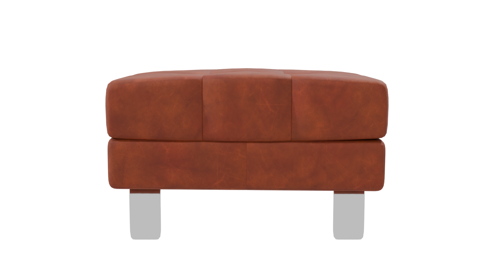 Stylish Leather Ottoman 3D Model - Professional 3D Model Render 8