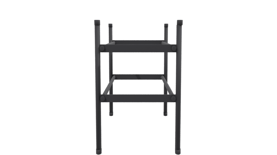 Industrial Metal Frame Table 3D - Professional 3D Model Render 2