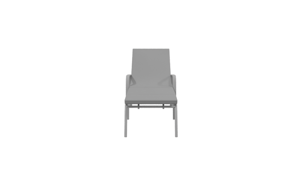 Stylish Outdoor Lounge Chair 3D - Professional 3D Model Render 2