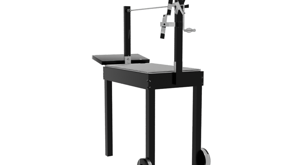 Outdoor Charcoal Grill Model - Professional 3D Model Render 13