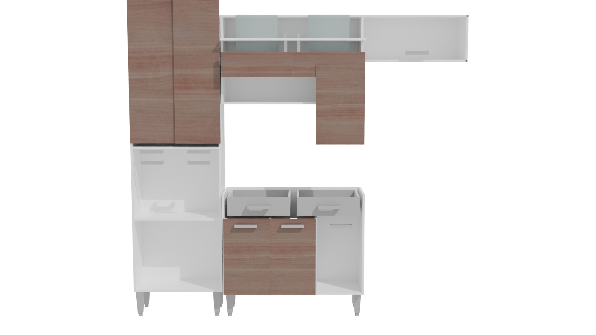 Stylish Modern Kitchen Cabinet 3D - Professional 3D Model Render 23