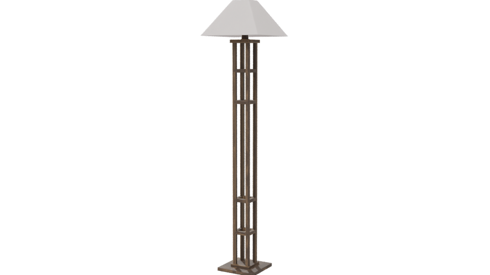Stylish Floor Lamp 3D Model - Professional 3D Model Render 6