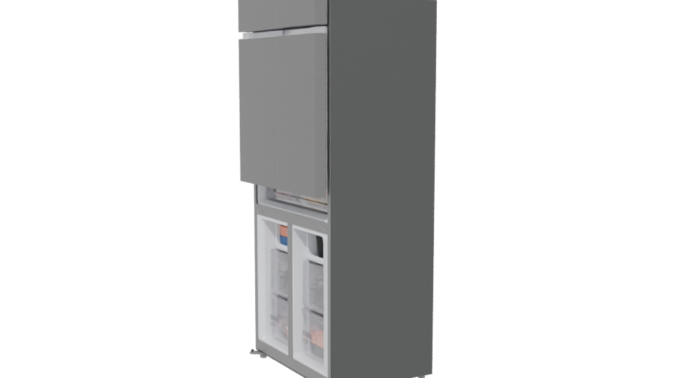 Stylish Modern Refrigerator 3D - Professional 3D Model Render 13