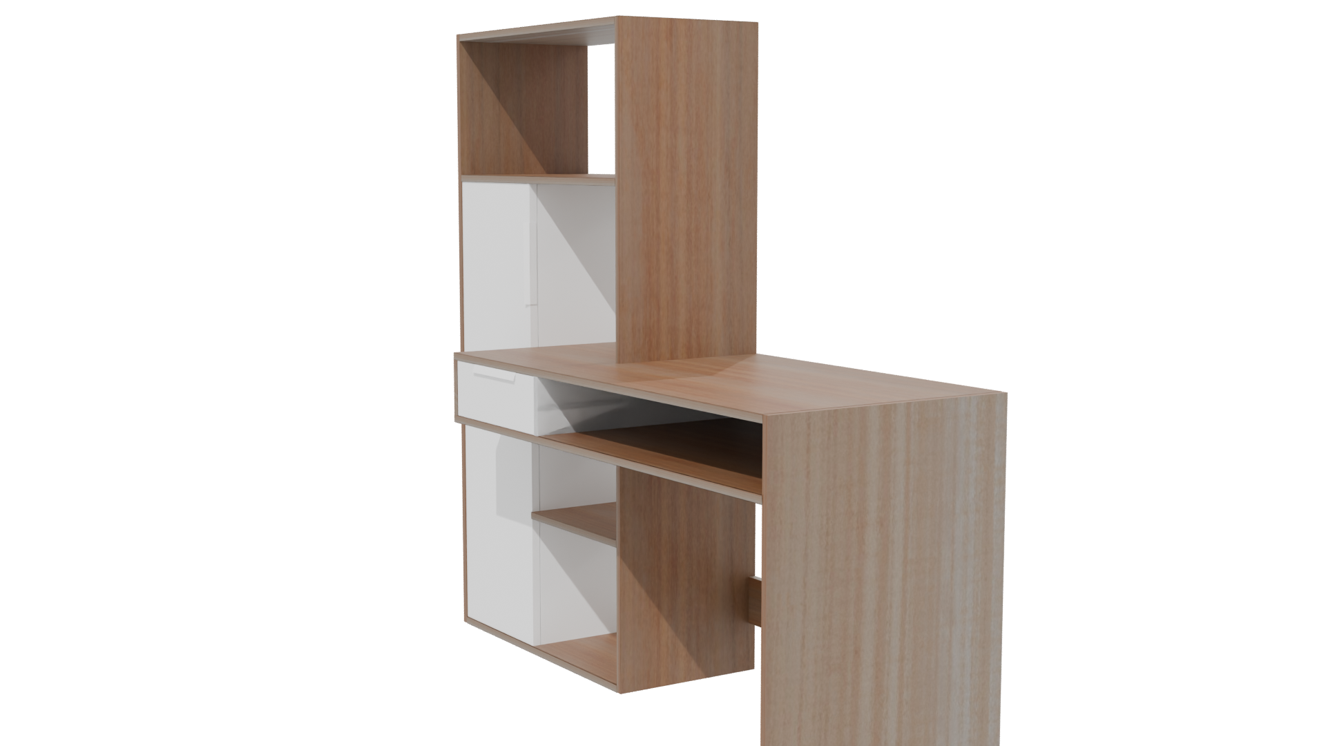 Stylish Modern Work Desk 3D - Professional 3D Model Render 13