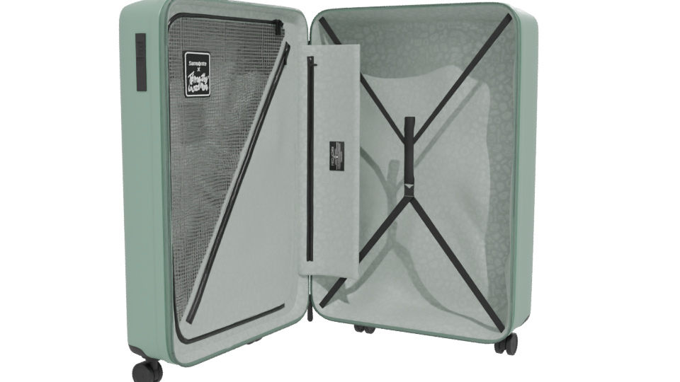 Stylish Hard-shell Luggage 3D Model - Professional 3D Model Render 12