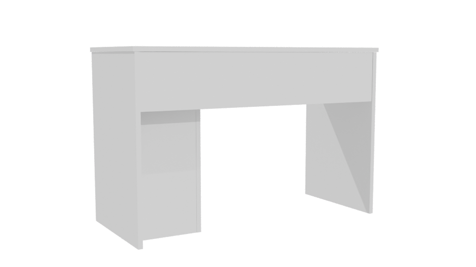 Minimalist Desktop Table 3D Model - Professional 3D Model Render 4
