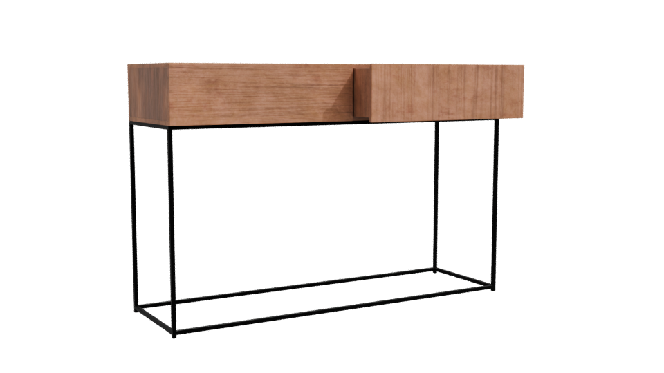Stylish Minimalist Console Table 3D - Professional 3D Model Render 10