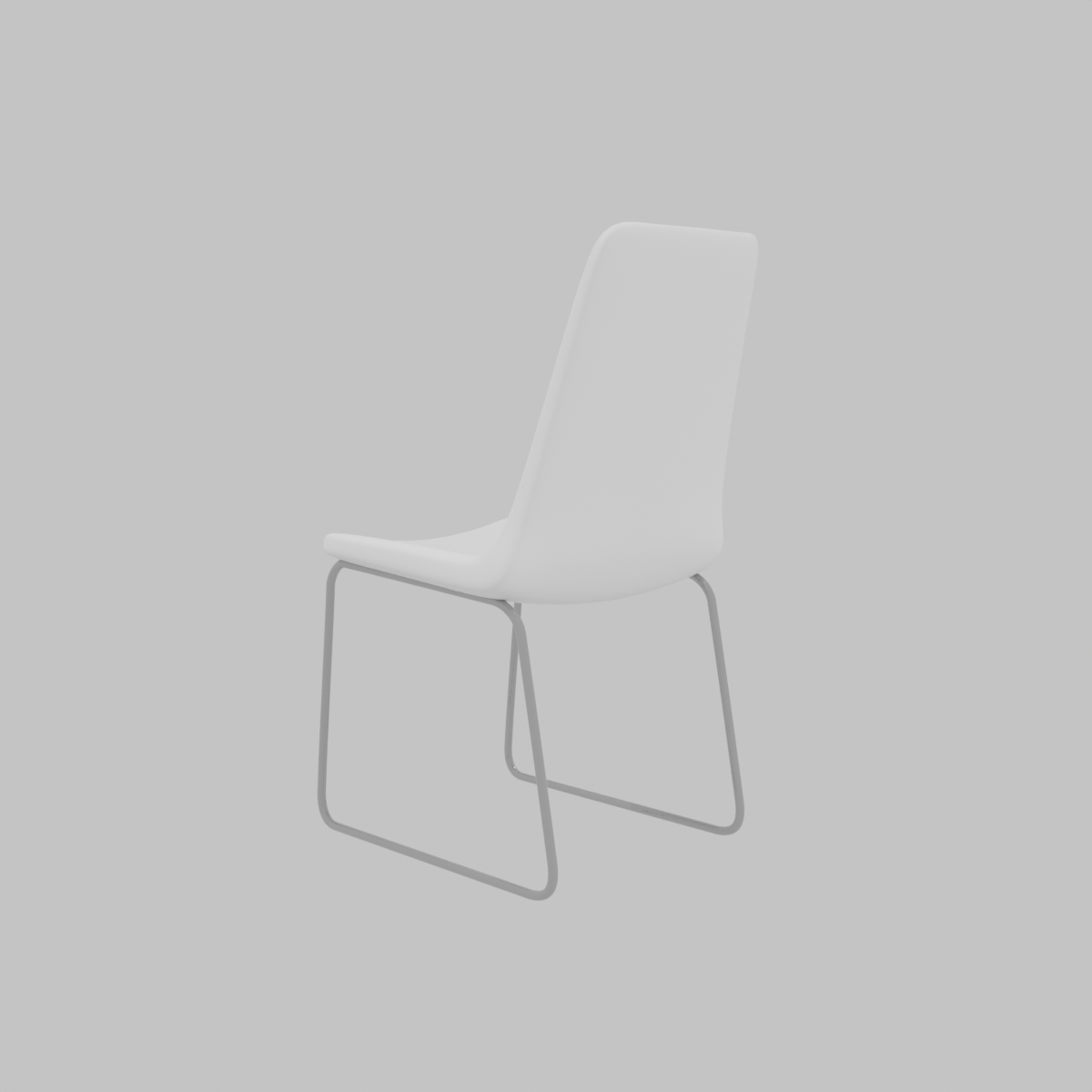 SILLA DE COMEDOR JANE - BLANCO / CROMO