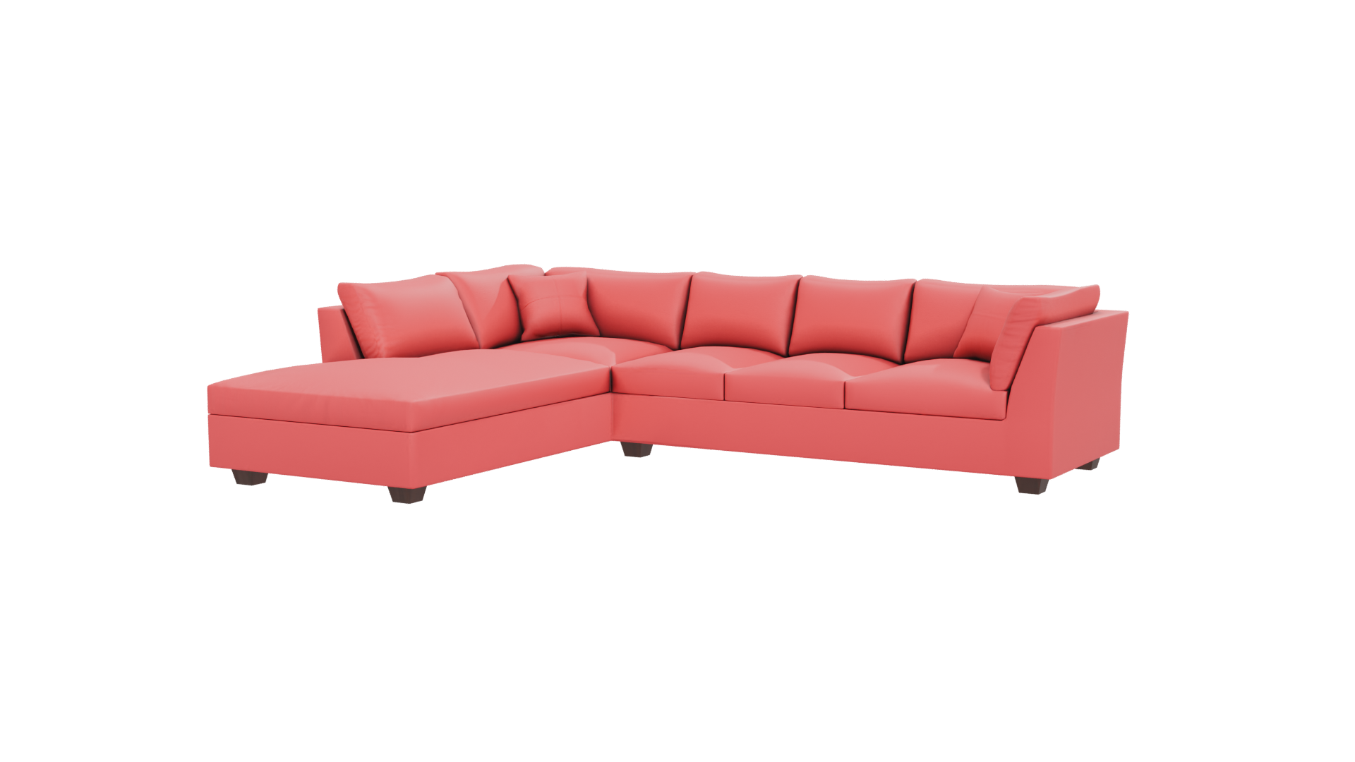 Contemporary L-Shaped Sofa Model - Professional 3D Model Render 12