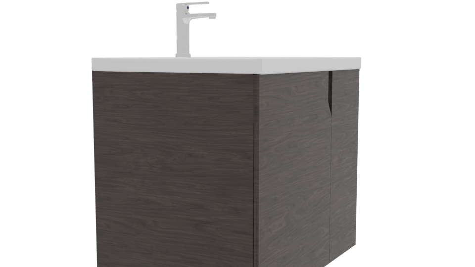 Modern White Bathroom Vanity 3D - Professional 3D Model Render 9