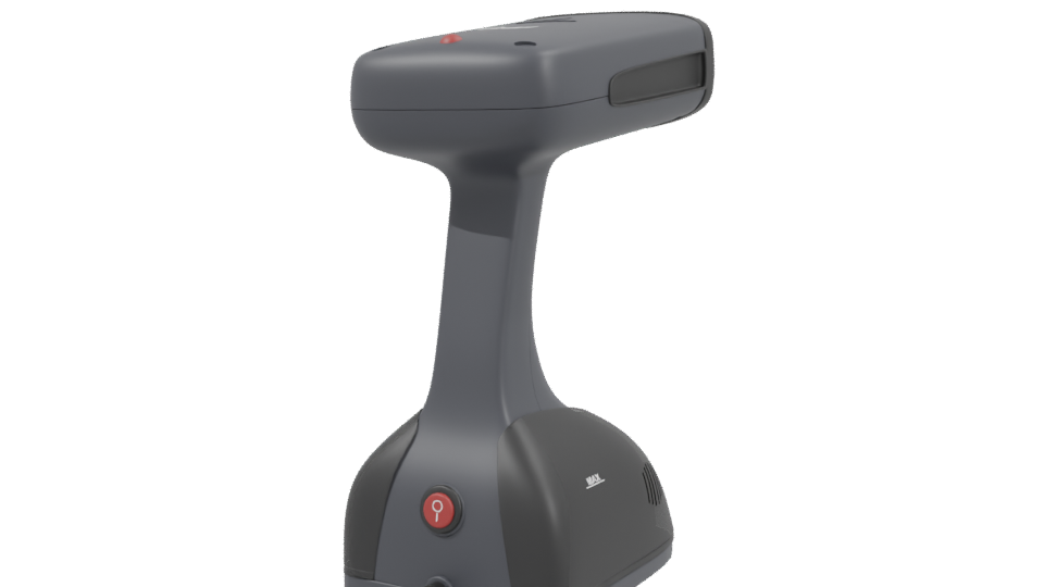 Sleek Handheld Steamer 3D Model - Professional 3D Model Render 3