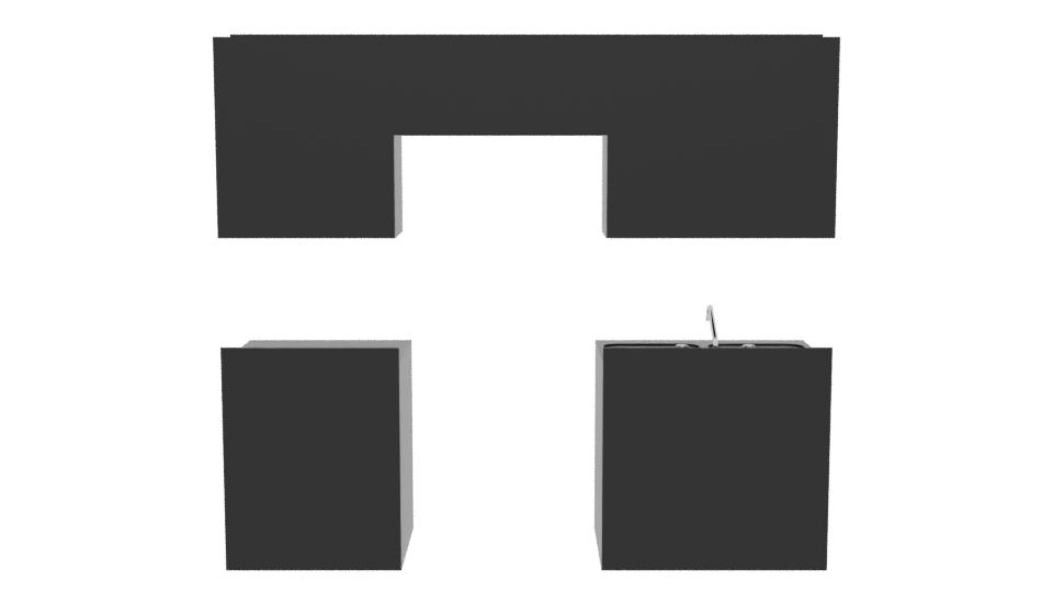 Stylish Kitchen Cabinet Set 3D - Professional 3D Model Render 5