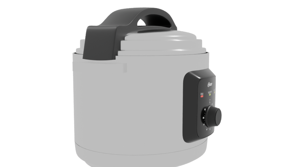 Compact Electric Cooker 3D Model - Professional 3D Model Render 9
