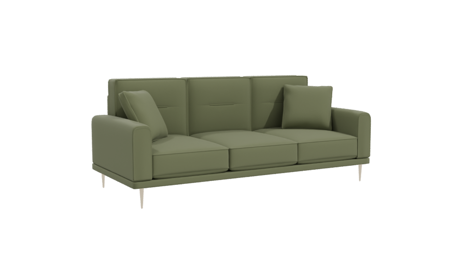 Modern Green Sofa 3D Model - Professional 3D Model Render 10