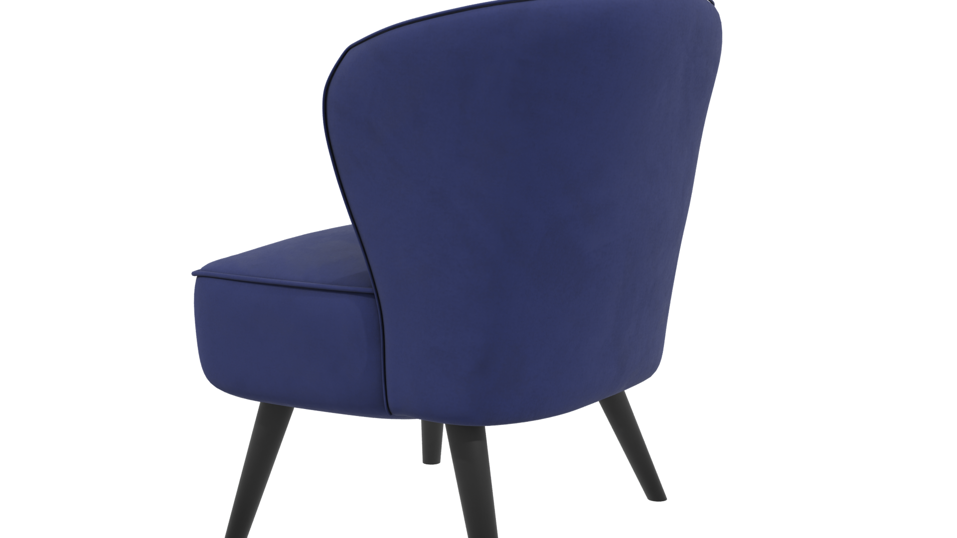 Stylish Modern Fabric Accent Chair 3D Model - Professional 3D Model Render 3
