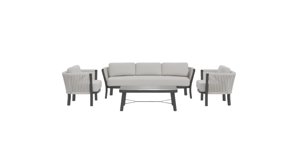 Stylish Outdoor Sofa Set 3D - Professional 3D Model Render 11