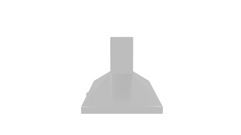 90 cm Decorative Kitchen Hood 3D - Professional 3D Model Render 2
