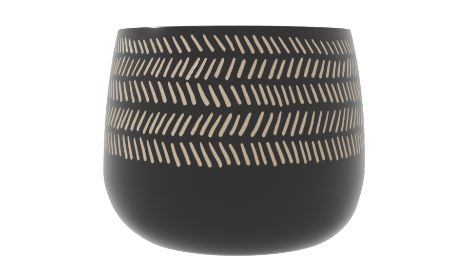 Stylish Decorative Pot Model - Professional 3D Model Render 8