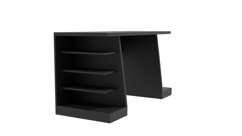 Stylish Modern Office Desk 3D - Professional 3D Model Render 9