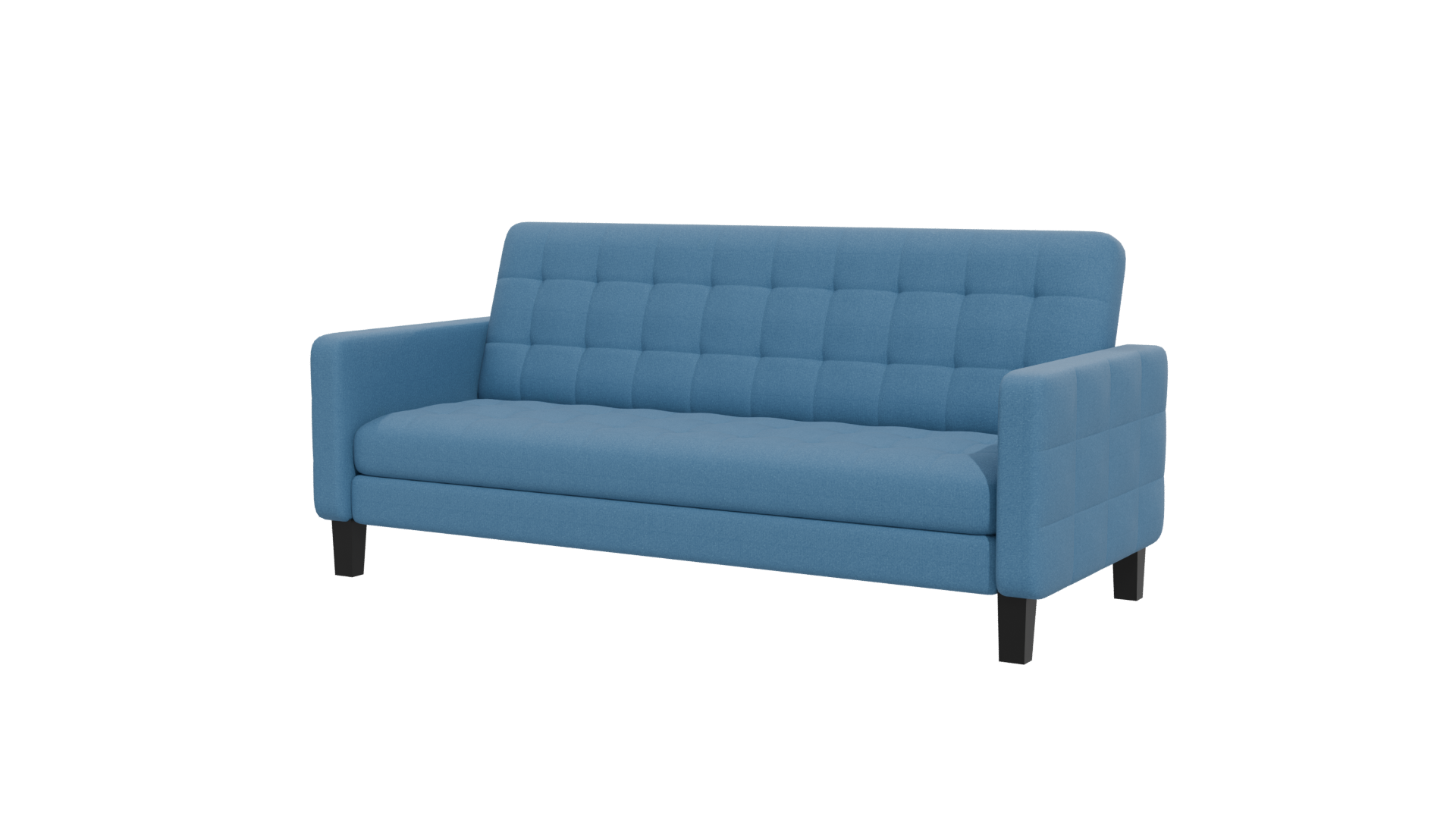 Blue Futon Sofa Model 3D - Professional 3D Model Render 27