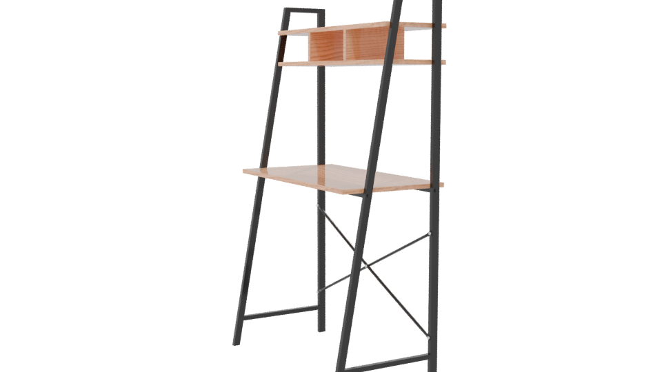 Industrial Bookshelf 3D Model - Professional 3D Model Render 7