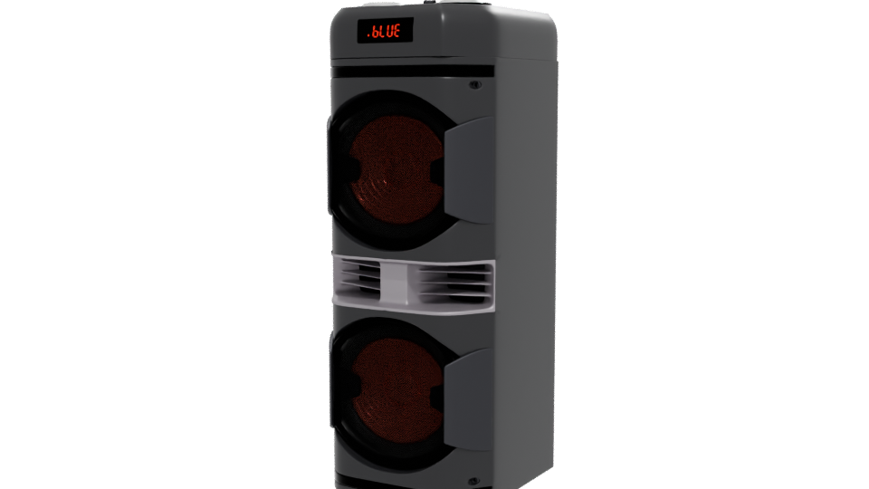 LED Party Speaker 3D Model - Professional 3D Model Render 12