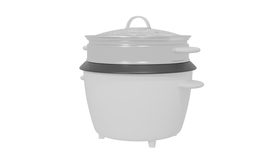 Versatile Electric Steamer Model - Professional 3D Model Render 6