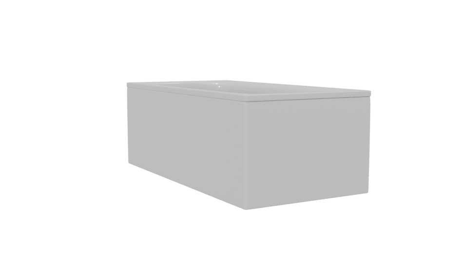 Sleek Modern Freestanding Bathtub - Professional 3D Model Render 13