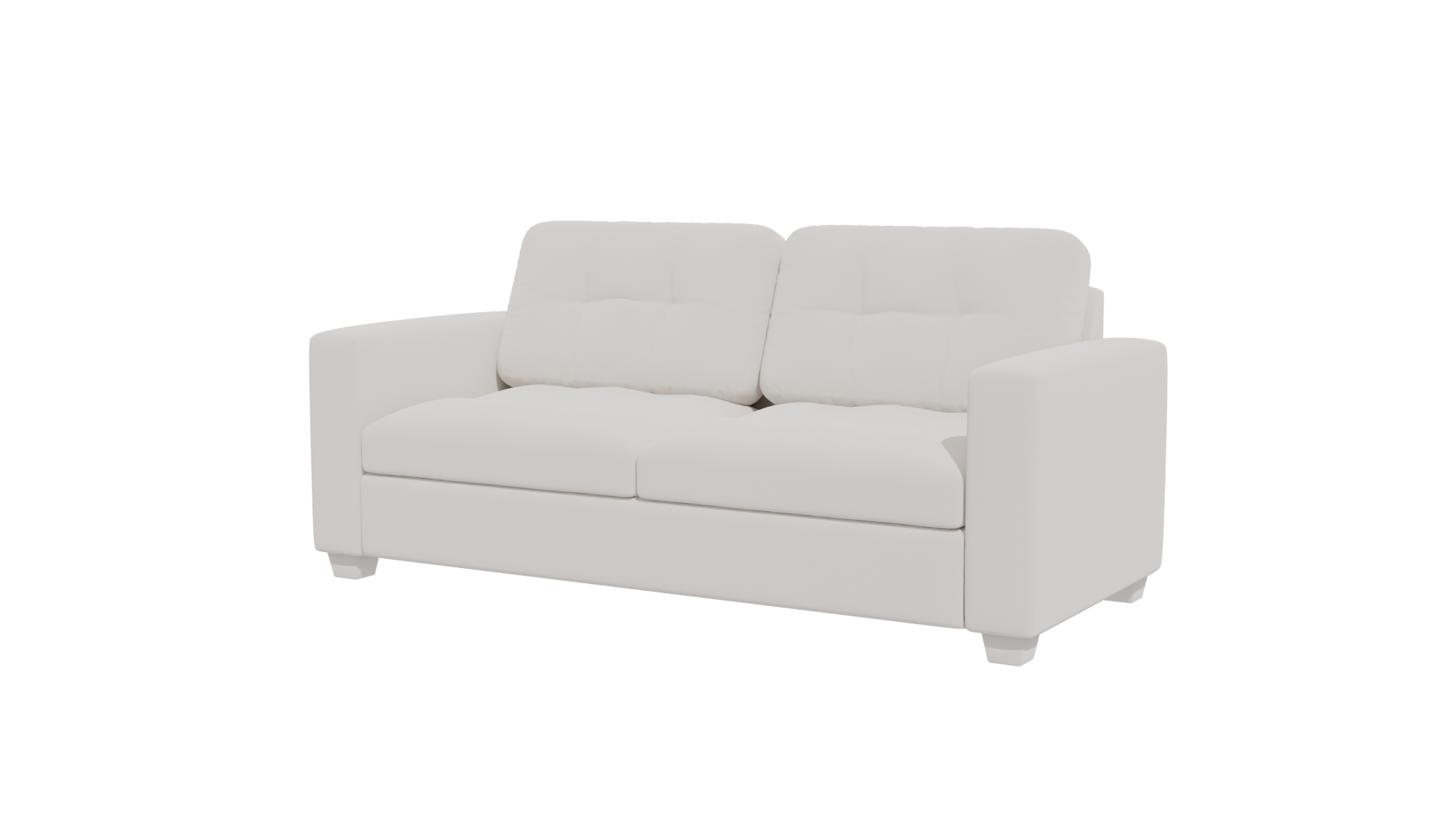 Stylish Modern Leather Sofa 3D Model - Professional 3D Model Render 4