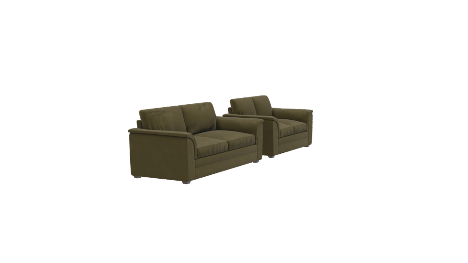 Stylish Sofa Set 3D Model - Professional 3D Model Render 9
