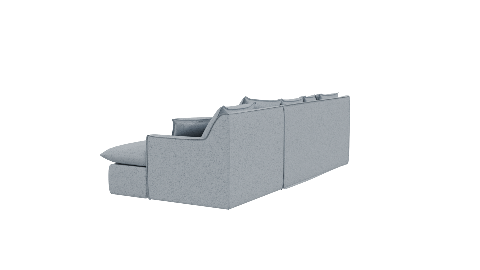 Cozy Modern Sectional Sofa 3D - Professional 3D Model Render 3