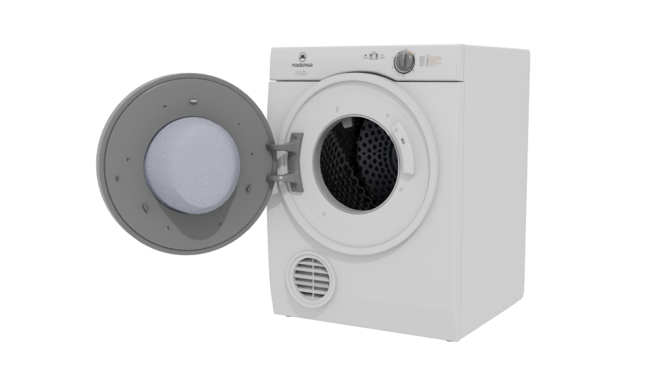 Realistic Clothes Dryer 3D Model - Professional 3D Model Render 12
