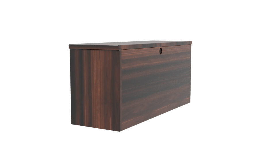 Stylish Wooden Media Console 3D - Professional 3D Model Render 3