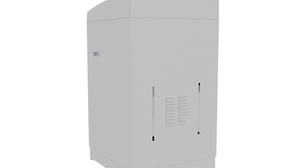 Minimalist Household Washing Machine 3D - Professional 3D Model Render 4