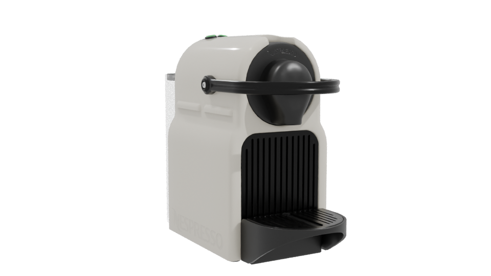 Compact Espresso Coffee Machine 3D Model - Professional 3D Model Render 10
