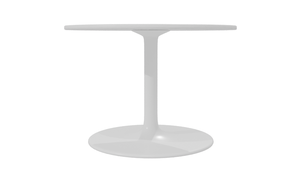 Minimalist Round Dining Table 3D - Professional 3D Model Render 7