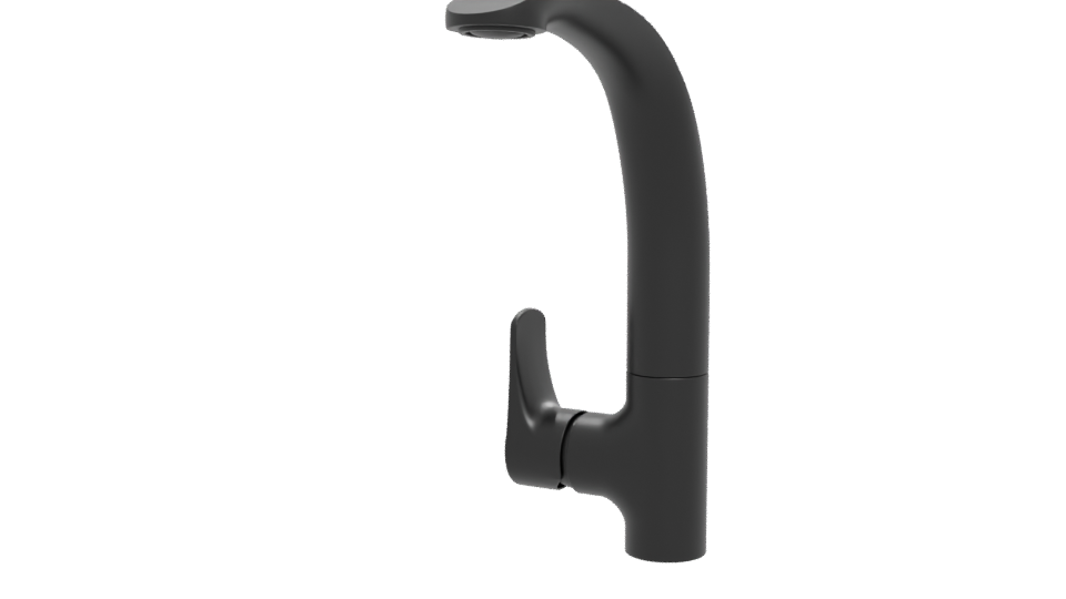 Sleek Modern Bathroom Basin Tap - Professional 3D Model Render 12