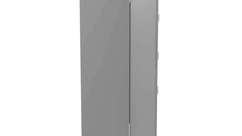 Stylish Double Door Refrigerator Model - Professional 3D Model Render 8