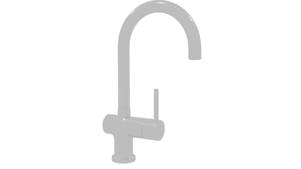 Modern Kitchen Faucet Model - Professional 3D Model Render 9