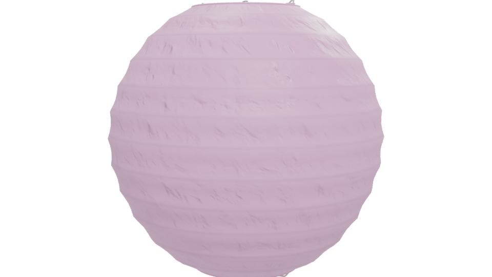 Stylish Pink Paper Lantern Model - Professional 3D Model Render 12