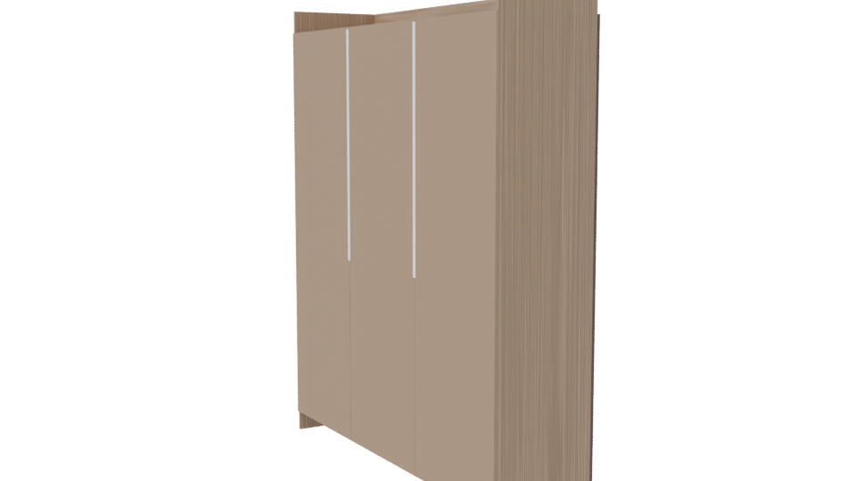 Stylish Wooden Storage Cabinet 3D - Professional 3D Model Render 7