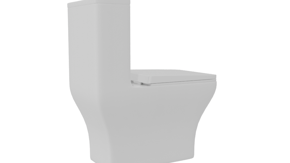 Stylish Modern Toilet 3D Model - Professional 3D Model Render 7