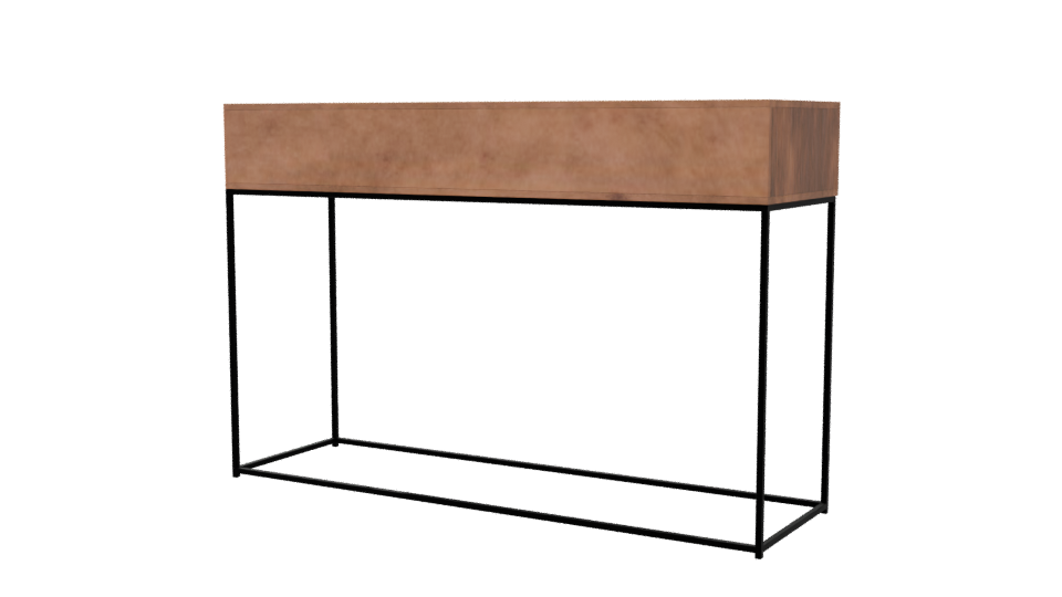 Stylish Minimalist Console Table 3D - Professional 3D Model Render 6