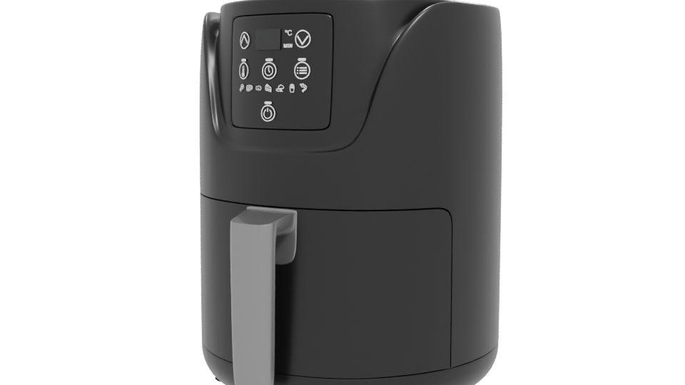 Stylish Air Fryer 3D Model - Professional 3D Model Render 12