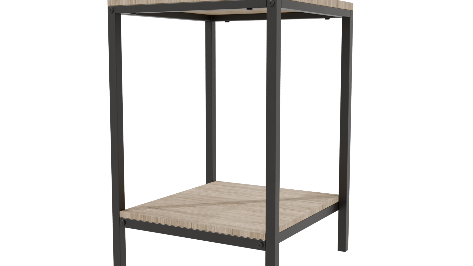 Minimalist Wooden Storage Table 3D - Professional 3D Model Render 3