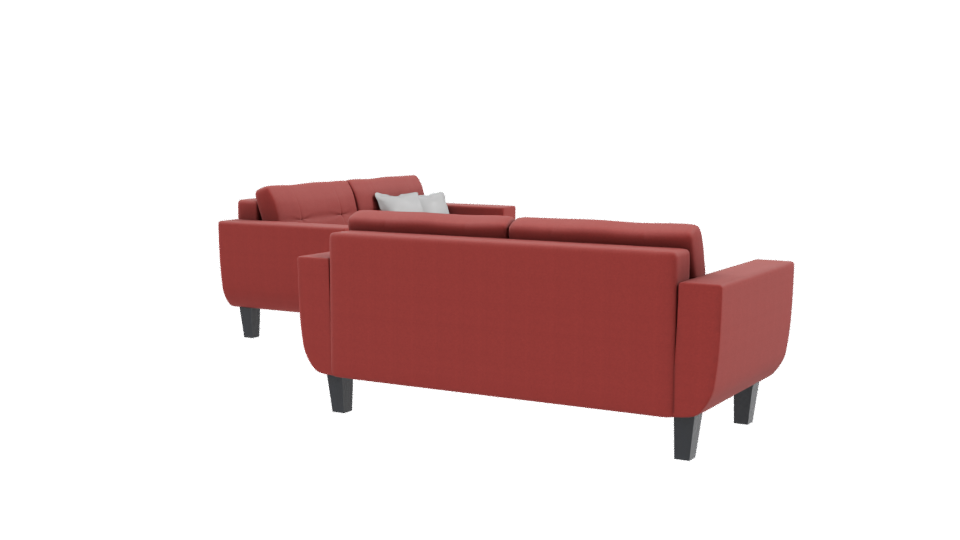Elegant Modern Sofa Set 3D Model - Professional 3D Model Render 9