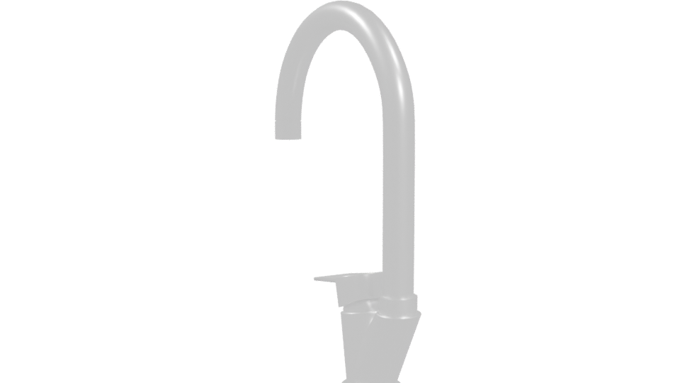 Sleek Modern Faucet 3D Model - Professional 3D Model Render 4