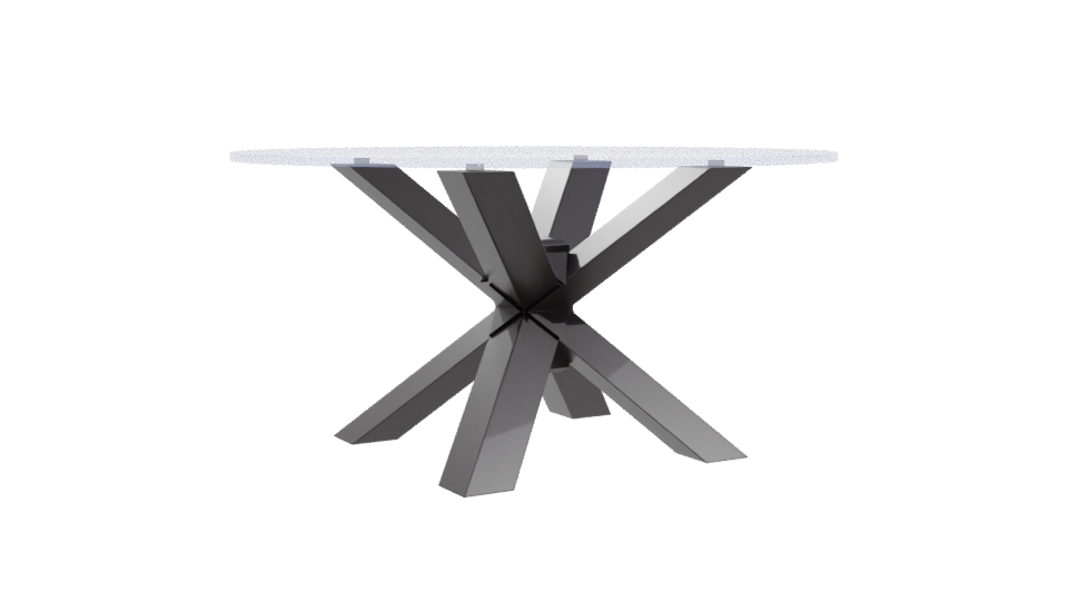 Stylish Modern Dining Table 3D - Professional 3D Model Render 10