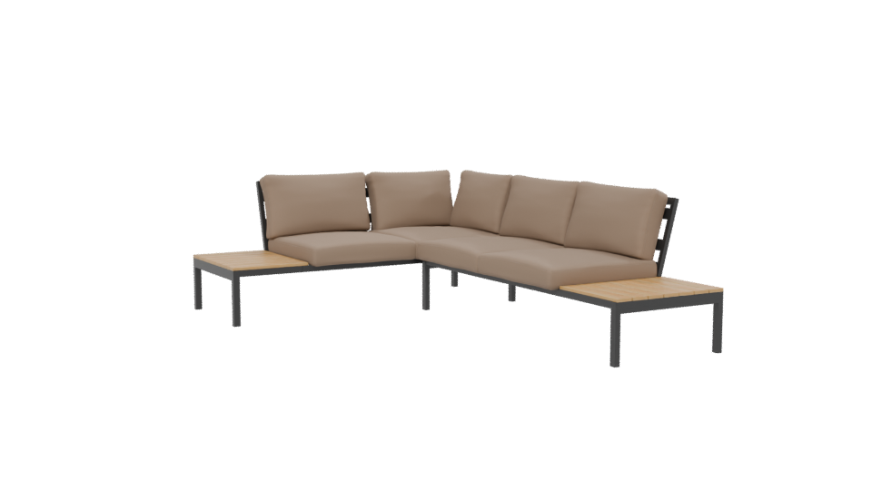 Modern Outdoor Sofa Set 3D - Professional 3D Model Render 13
