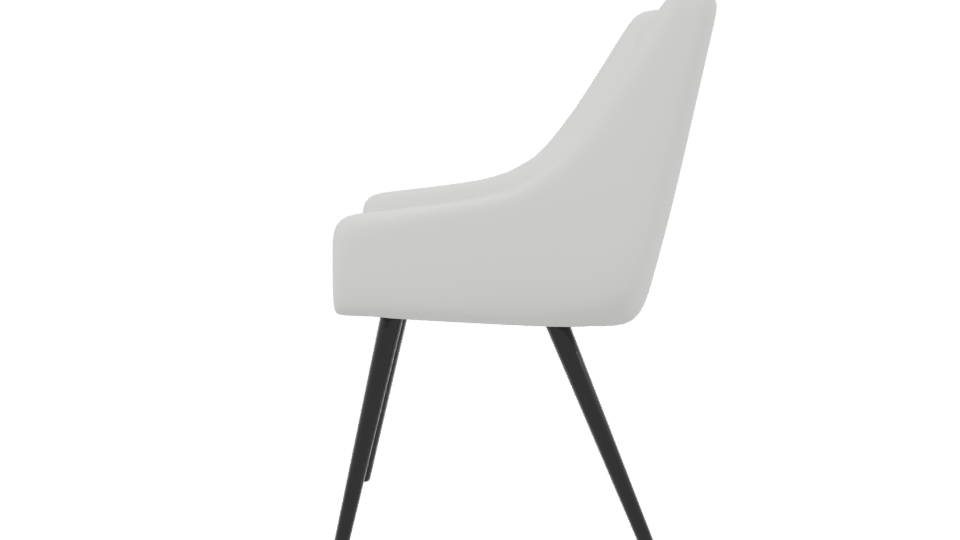 Sleek Modern Dining Chair 3D - Professional 3D Model Render 2